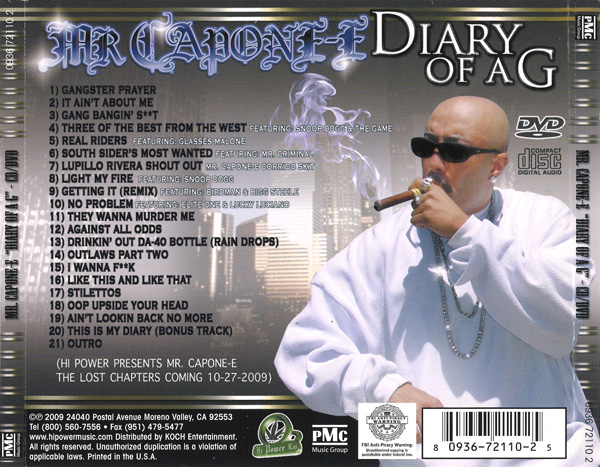 Mr. Capone-E - Diary Of A G Chicano Rap